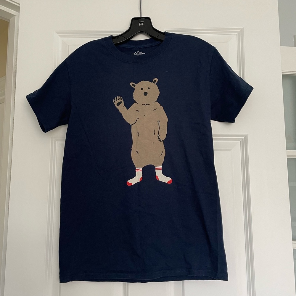 Altru Apparel Bear in Socks Tee Shirt